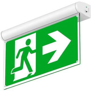 Noxion LED Nødskilt 1W 20lm - 860 dagslys | Emergeny 3H - Autotest - inkl. 4 directions