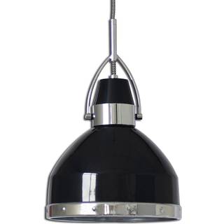 Industriel designet pendellampe Britta, sort