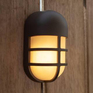 LUTEC BULLO udendørs LED væglampe,  H19,3 cm, IP54, mørk grå