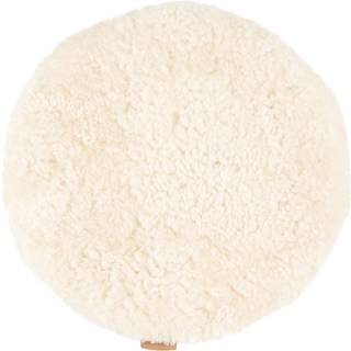 Shepherd Jill Stolehynde Rund Ø38 Cm Vatteret - Hynder Læder Creme - 520-0038005
