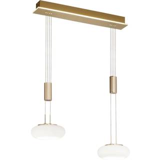 Paul Neuhaus Q-ETIENNE LED-hængelampe 2 lk messing