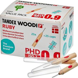 25 stk. Tandex Woodi Mellemrumsbørster ISO 2 RUBY