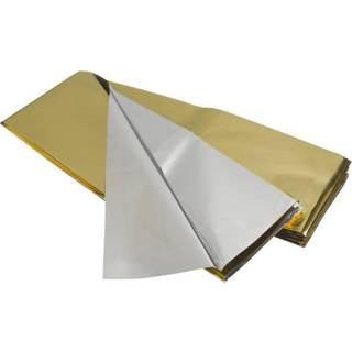 Redningstæppe 160x210cm sølv/guld