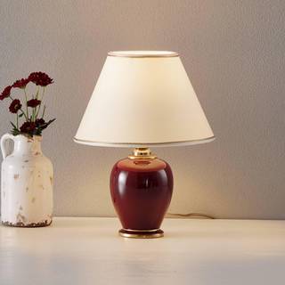 Austrolux bordlampe Giardino Bordeaux 34cm keramik 24 karat