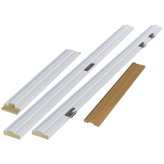 Swedoor karm til BD30 brand-/lyddøre med bundstykke i bøg, 35 dB, 128 mm, hvid - 88,6 x 208,9 cm (9x21), højre