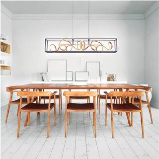 Design pendellampe sort med guld dæmpbar inkl. LED - Krisscross Cage