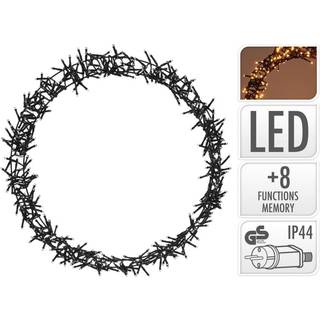 Jul krans med 400 LED-lys - varm hvid