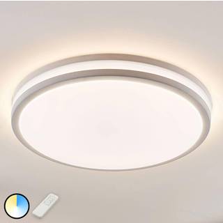 Arnim LED-loftlampe, hvid, plast, Ø 49 cm, IP44