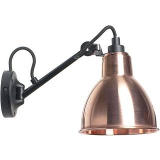 Lampe Gras No 104 væglampe, sort/rå kobber