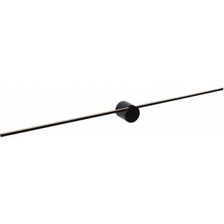 LED-væglampe Mizar, 90 cm, sort, IP44