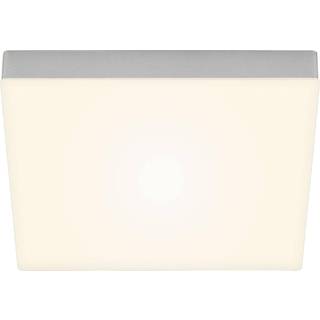 Flame LED-loftlampe, 3.000 K, 28,7 x 28,7 cm, sølv
