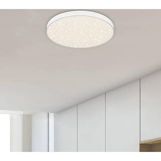 Flame Star LED-loftslampe, Ø 28,7 cm, hvid