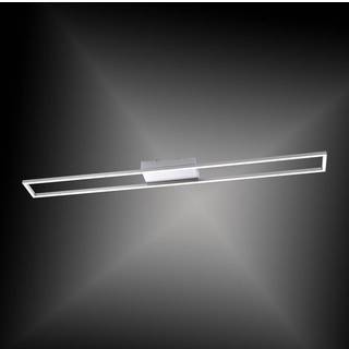 Paul Neuhaus LED-loftlampe Inigo, stålfarvet, 110 cm lang