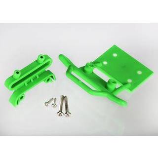 Traxxas - TRX3621A - Bumper, front / bumper mount, front / 4x23mm RM (2)/ 3x10mm RST (2) (green)