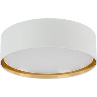 Bilbao loftslampe, hvid/guld, Ø 60 cm