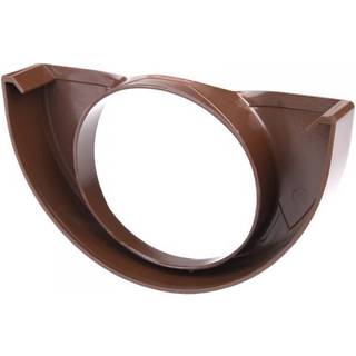 Plastmo endebund med hul, PVC, brun - nr. 10/Ø75 mm