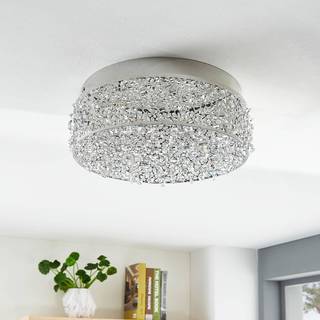 Funklende LED-loftlampe Felias, rund form