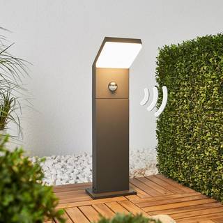 Arcchio LED-gadelampe Yolena, sensor, 60 cm, antracit