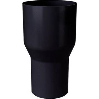 Plastmo overgang, PVC, Ø90/Ø75 mm, sort
