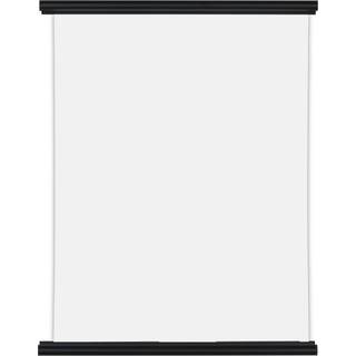 Plakatlister Aluminium Sort - 50 cm
