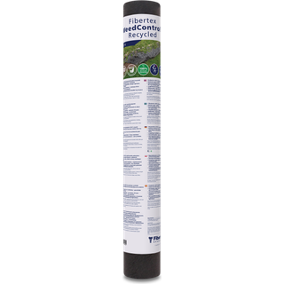 Fibertex ukrudtsdug 1x20m sort recycled