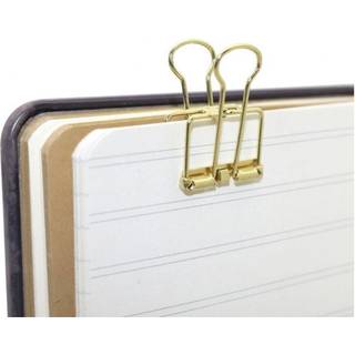 3 Pcs Hollow Metal Binder Clips Home Office Paper Holder Small - Mixed Colours