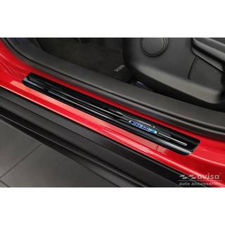 Indstigningslister - Mazda CX-30 Årg. 2019-> Rustfrit Stål - Sort Blank Stål m. 'Hybrid' Logo