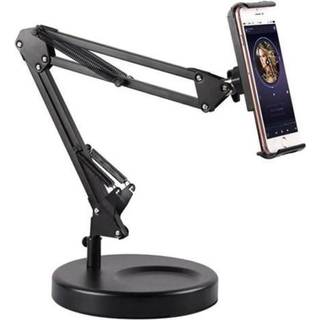 Universal smartphoneholder til bordplade med bøjelig arm og 360 graders rotation