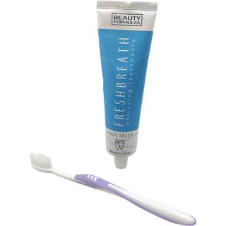 Whitening Tandpasta + Tandbørste Beauty Formulas Fresh Breath