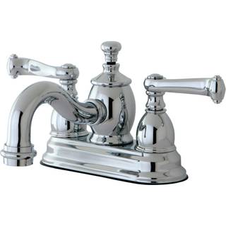 Kingston Brass KS7101FL 4 in. Centerset badev?relse vandhane poleret krom