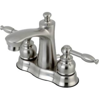 Kingston Brass FB7618KL 4 in. Centerset badev?relse vandhaner b?rstet nikkel