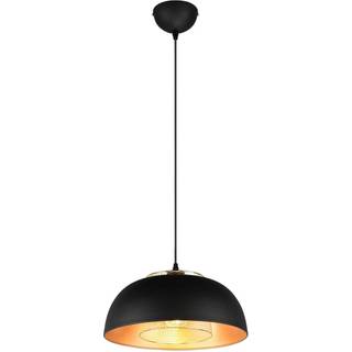 Punch pendel sort/guld enkeltlys Ø 35 cm