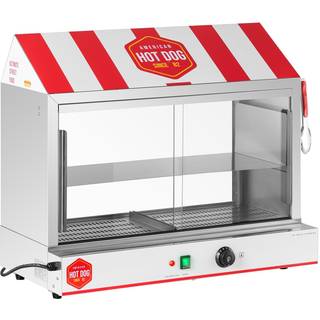 Hotdog-steamer - 300 pølser - 100 brød - 2.400 W