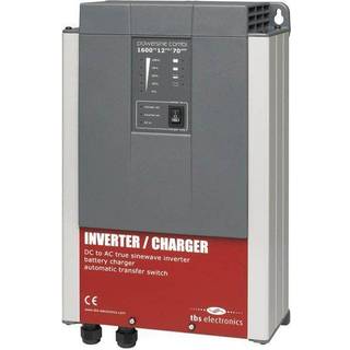 Inverter / vekselretter med oplader TBS Powersine Combi, ren sinuskurve, 24 V - 230 V, 1400 W
