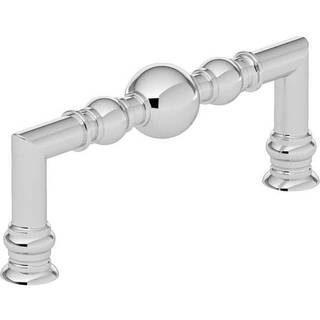 Richelieu Hardware BP878996140 Firenze Collection 3 3/4-tommer (96 mm) Center-to-center Chrome Traditional Round Cabinet og skuffe Trækhåndtag ti