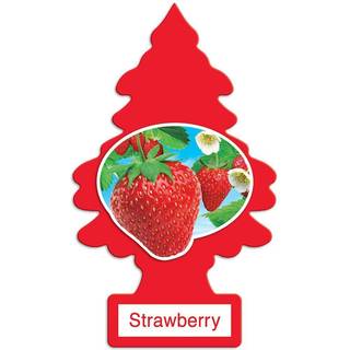 Little Trees Car Air Freshener | H?ngende papirtr? til hjem eller bil | Strawberry | 24 pakke