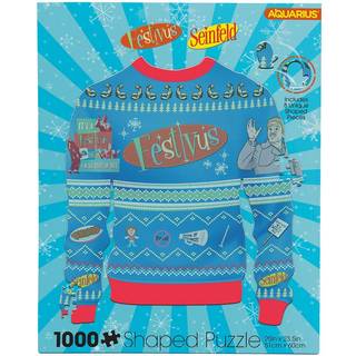 Seinfeld: Festivus Ugly Christmas Sweater Shaped 1000 Piece Jigsaw Puzzle