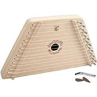 Hape Happy Harp Kid's Musical Instrument | Prisvindende træskød Harp Toy For Kids Tuning Tips Tuning Wrench Picks and Song Sheets inkluderet