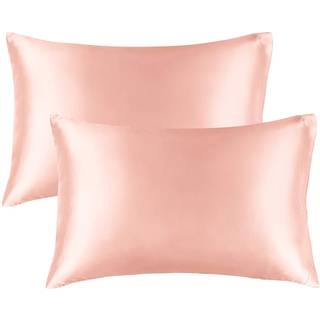 Bedelite Satin Pillowcase til h?r og hud superbl?d og afk?ling svarende til silkepude sager 2 pakke med konvolutlukning gave til kvindelige m?nd