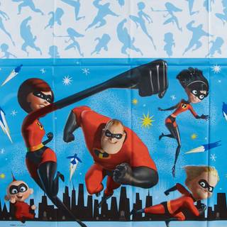 Amscan American Greetings Incredibles 2 Party Supplies Plastic Table Cover (1-Count) En st?rrelse