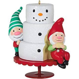 Hallmark keepsake julepynt 2021 gnome til juleknomer med kage
