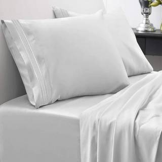 California King Sheet Sets - Åndbare luksusark med fuld elastiske og sikre hjørnebånd indbygget - 1800 Supreme Collection Cal King Deep Pocket Be