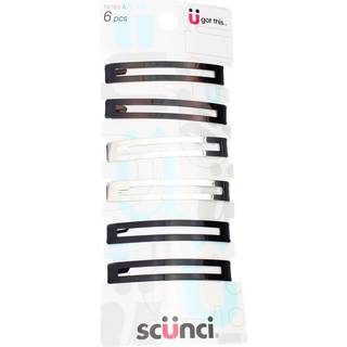 Scunci ubesv?ret sk?nhed - Open Center Metal Barrettes Assorterede farver (6 t?lling)