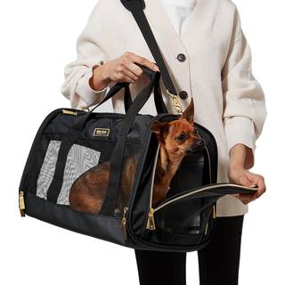 Kenneth Cole-reaktion Sammenfoldelig rejsespet Carrier Soft Multi-Entry Folding Portable Kennel Crate til hvalpehundekat og kaninb?rerpose STOR D