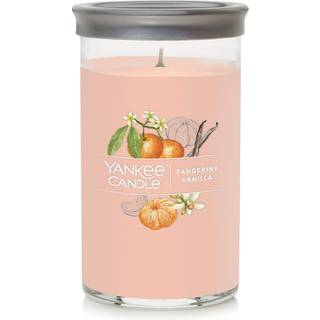 Yankee Candle Tangerine & Vanilla Signature Medium Pillar Candle 14.25oz Light Orange Orange