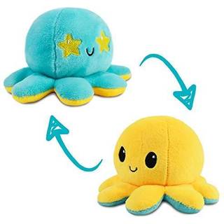 Teeturtle - den originale reversible bl?ksprutte plushie - Starry Eyes - S?d sensorisk fidget -udstoppede dyr, der viser dit hum?r