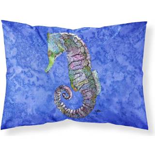 """" Caroline's Treasures 8639Pillowcase Seahorse Moisture Wicking Fabric Standard Pillowcase Large Multicolor """"