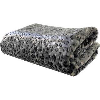 Plutus sne leopard faux pels gr? luksus kast 36W x 60L