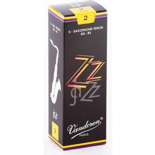 Vandoren SR422 Tenor Sax ZZ Reeds styrke 2; Kasse med 5 sort