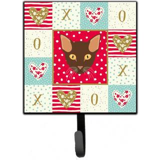 """" Caroline's Treasures Suphalak Cat Love Leash eller Key Holder Hooks Multicolor """"